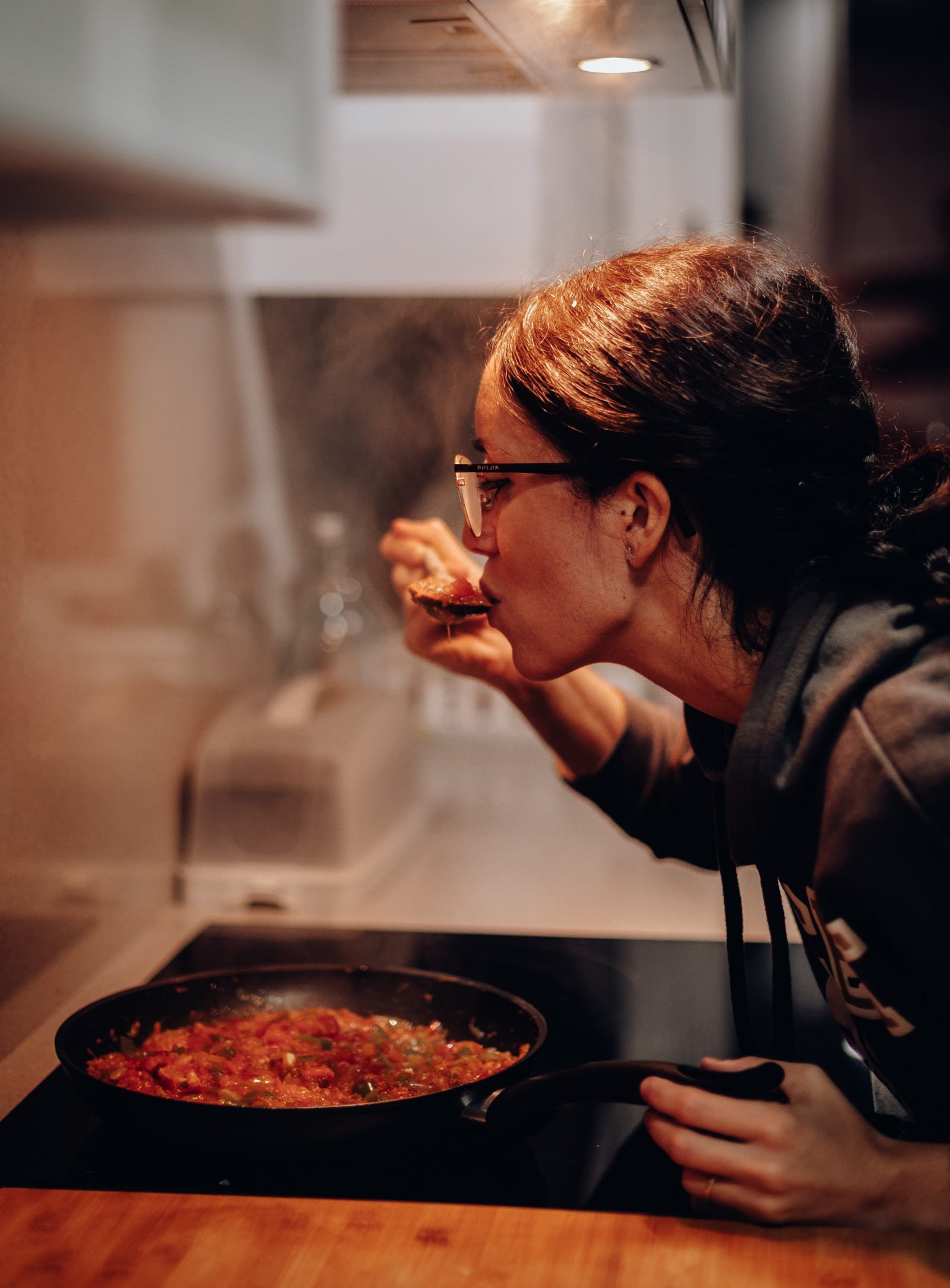 Chef tasting food Dominic Scott